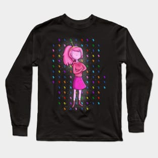 Princess Bubblegum retro design Long Sleeve T-Shirt